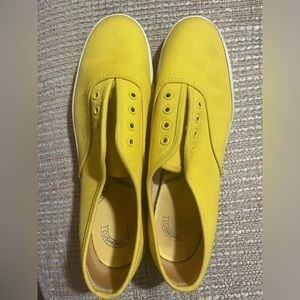 VTG vintage yellow KEDS shoes no laces SZE 6.5M